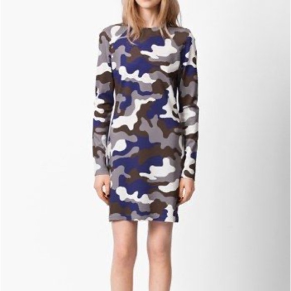 CHRISTOPHER KANE Camouflage Print Mini Dress size small - Picture 1 of 6
